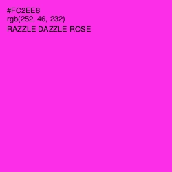 #FC2EE8 - Razzle Dazzle Rose Color Image