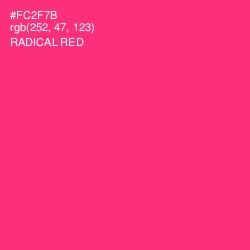 #FC2F7B - Radical Red Color Image