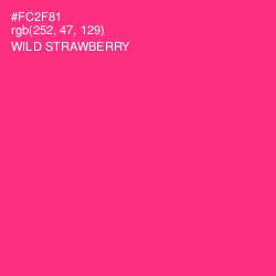 #FC2F81 - Wild Strawberry Color Image