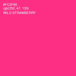 #FC2F85 - Wild Strawberry Color Image
