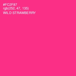 #FC2F87 - Wild Strawberry Color Image