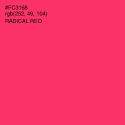 #FC3168 - Radical Red Color Image