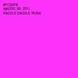 #FC32FB - Razzle Dazzle Rose Color Image