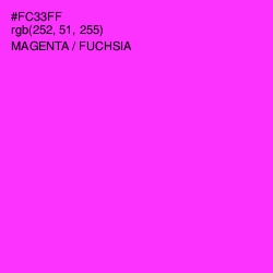 #FC33FF - Magenta / Fuchsia Color Image