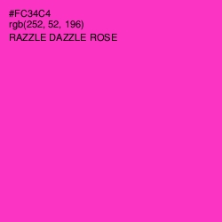 #FC34C4 - Razzle Dazzle Rose Color Image