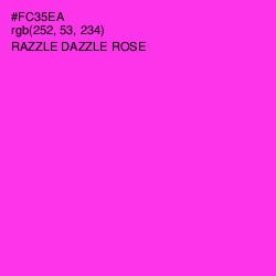 #FC35EA - Razzle Dazzle Rose Color Image