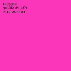 #FC36BB - Persian Rose Color Image