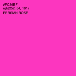 #FC36BF - Persian Rose Color Image