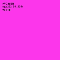 #FC36EB - Razzle Dazzle Rose Color Image