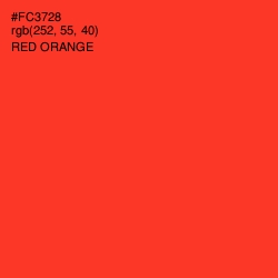 #FC3728 - Red Orange Color Image