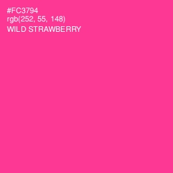 #FC3794 - Wild Strawberry Color Image