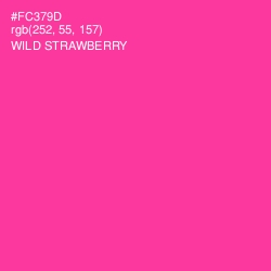 #FC379D - Wild Strawberry Color Image