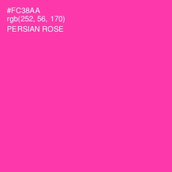 #FC38AA - Persian Rose Color Image