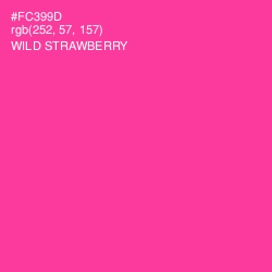 #FC399D - Wild Strawberry Color Image