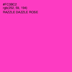 #FC3BC2 - Razzle Dazzle Rose Color Image