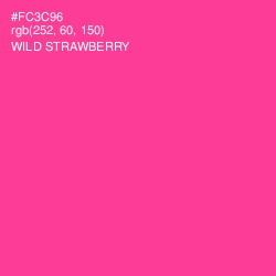 #FC3C96 - Wild Strawberry Color Image