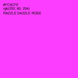 #FC3CFE - Razzle Dazzle Rose Color Image