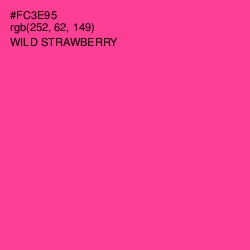 #FC3E95 - Wild Strawberry Color Image