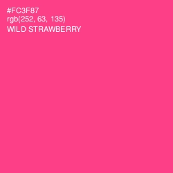 #FC3F87 - Wild Strawberry Color Image