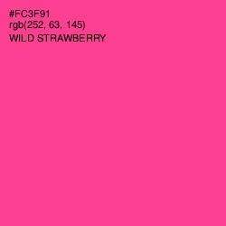 #FC3F91 - Wild Strawberry Color Image