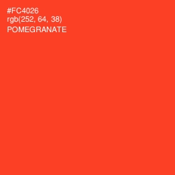 #FC4026 - Pomegranate Color Image