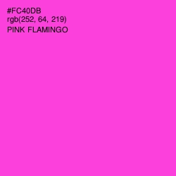 #FC40DB - Pink Flamingo Color Image