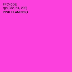 #FC40DE - Pink Flamingo Color Image