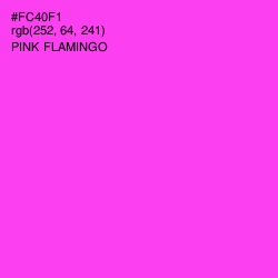 #FC40F1 - Pink Flamingo Color Image