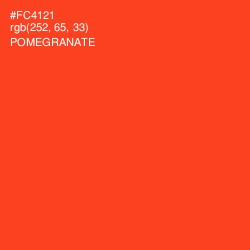 #FC4121 - Pomegranate Color Image