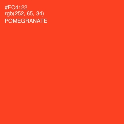 #FC4122 - Pomegranate Color Image