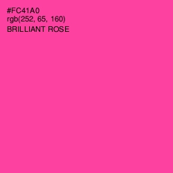 #FC41A0 - Brilliant Rose Color Image