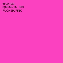 #FC41C0 - Fuchsia Pink Color Image