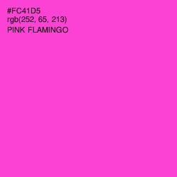 #FC41D5 - Pink Flamingo Color Image