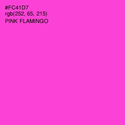 #FC41D7 - Pink Flamingo Color Image