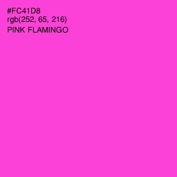 #FC41D8 - Pink Flamingo Color Image