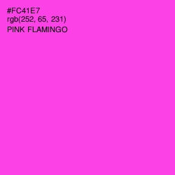 #FC41E7 - Pink Flamingo Color Image