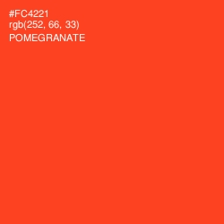 #FC4221 - Pomegranate Color Image