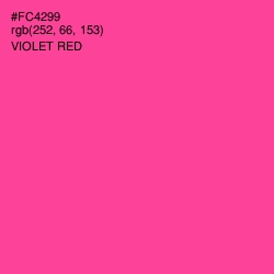 #FC4299 - Violet Red Color Image