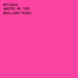 #FC42A3 - Brilliant Rose Color Image