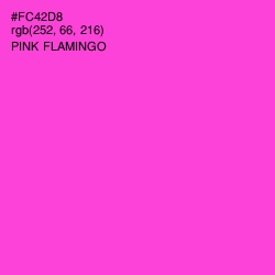 #FC42D8 - Pink Flamingo Color Image