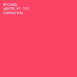 #FC4365 - Carnation Color Image