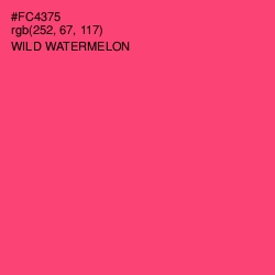 #FC4375 - Wild Watermelon Color Image