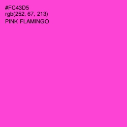 #FC43D5 - Pink Flamingo Color Image