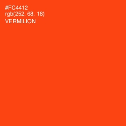 #FC4412 - Vermilion Color Image