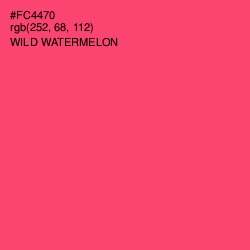 #FC4470 - Wild Watermelon Color Image