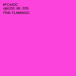 #FC44DC - Pink Flamingo Color Image