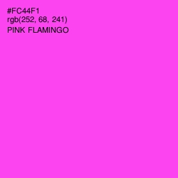#FC44F1 - Pink Flamingo Color Image
