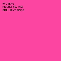 #FC45A0 - Brilliant Rose Color Image