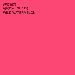 #FC4673 - Wild Watermelon Color Image