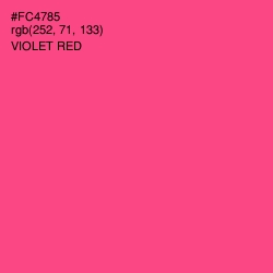 #FC4785 - Violet Red Color Image